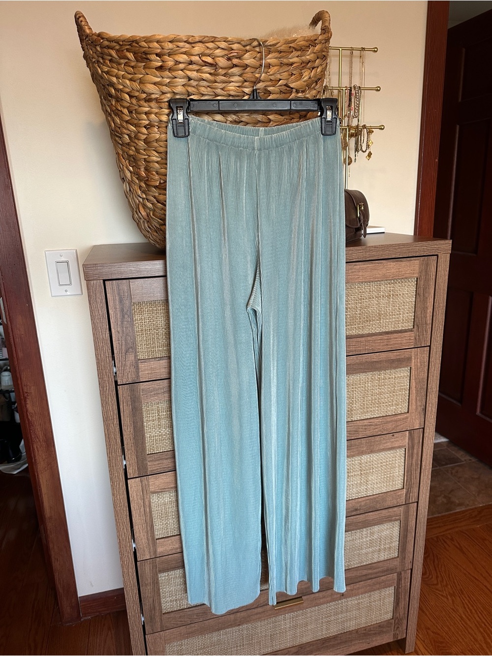Zara | Teal Wide-Leg Pants